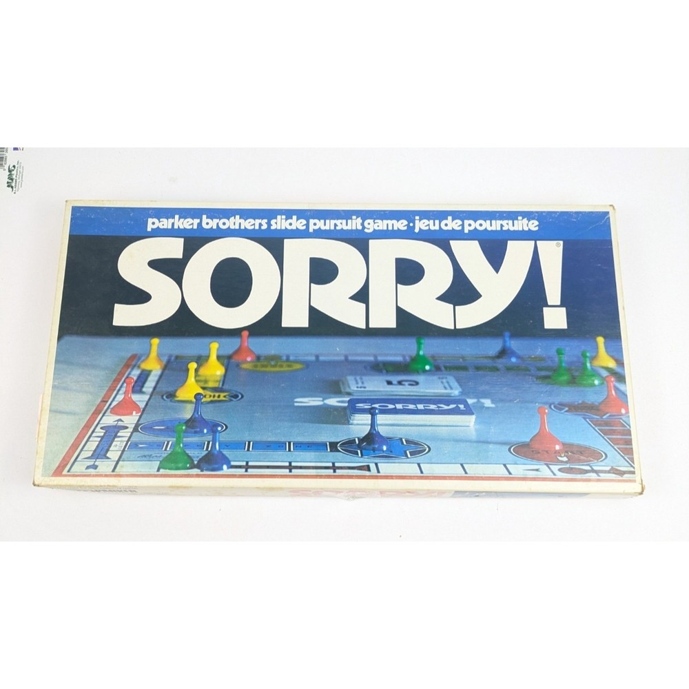 1972 Sorry! Game by Parker Brothers Board Game Complete Family Game Night